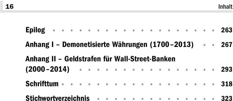 . 267 Anhang II Geldstrafen für Wall-Street-Banken (2000