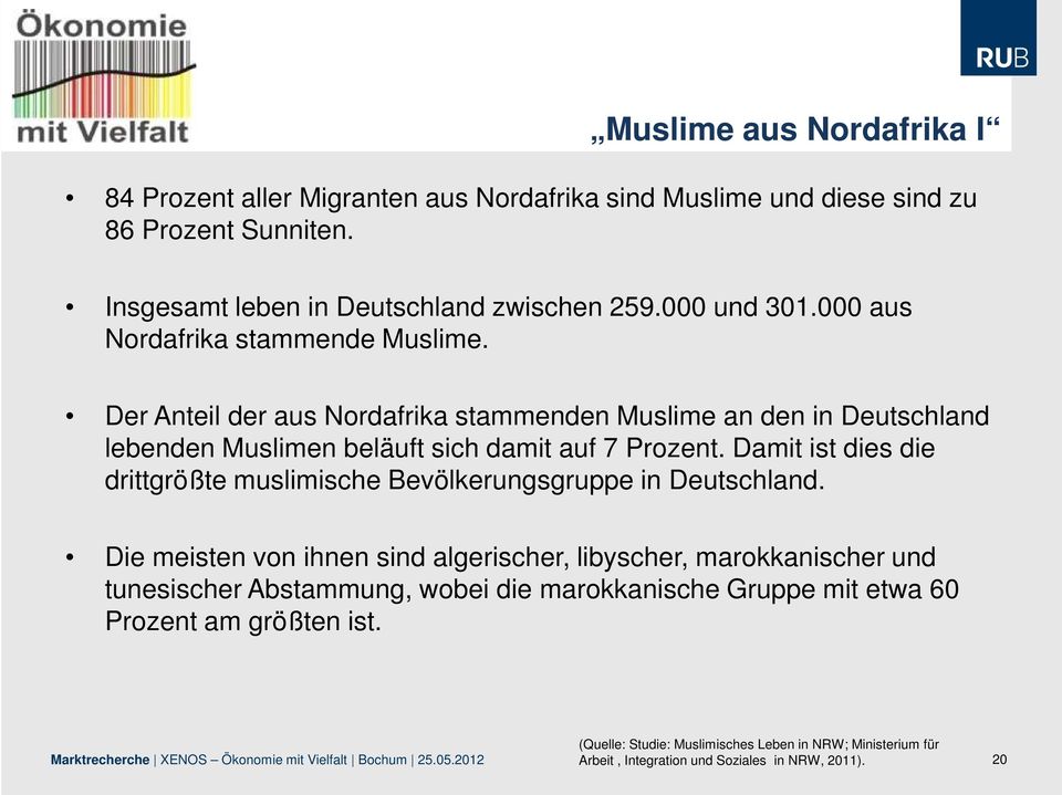 Damit ist dies die drittgrößte muslimische Bevölkerungsgruppe in Deutschland.