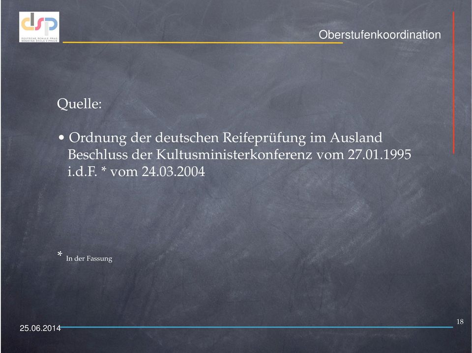 Kultusministerkonferenz vom 27.01.