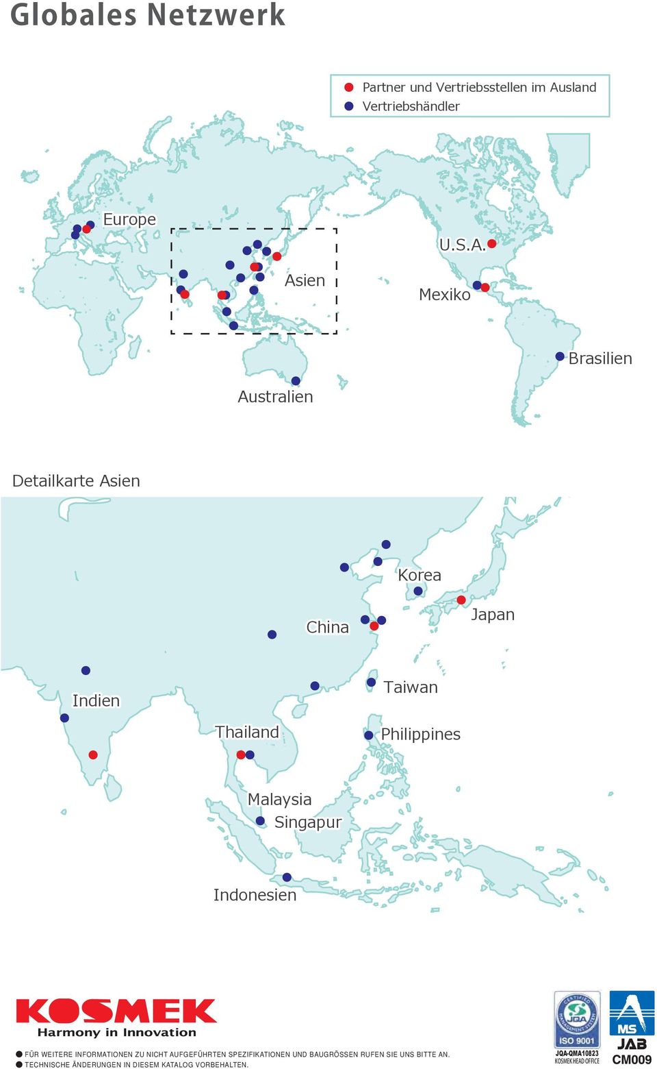 Asien Mexiko rasilien Australien Detailkarte Asien Korea China Japan Indien Taiwan