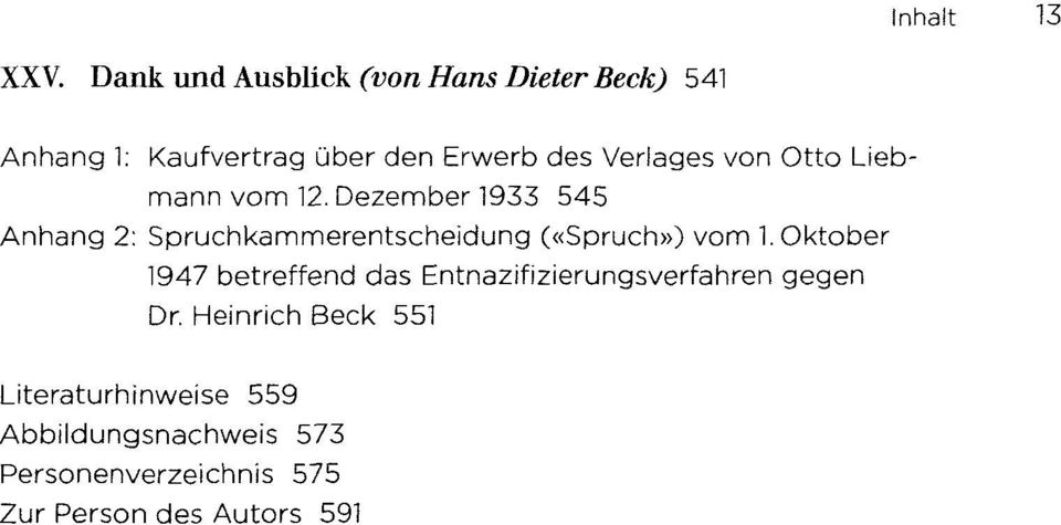 von Otto Liebmann vom 12. Dezember 1933 545 Anhang 2: Spruchkammerentscheidung («Spruch») vom 1.