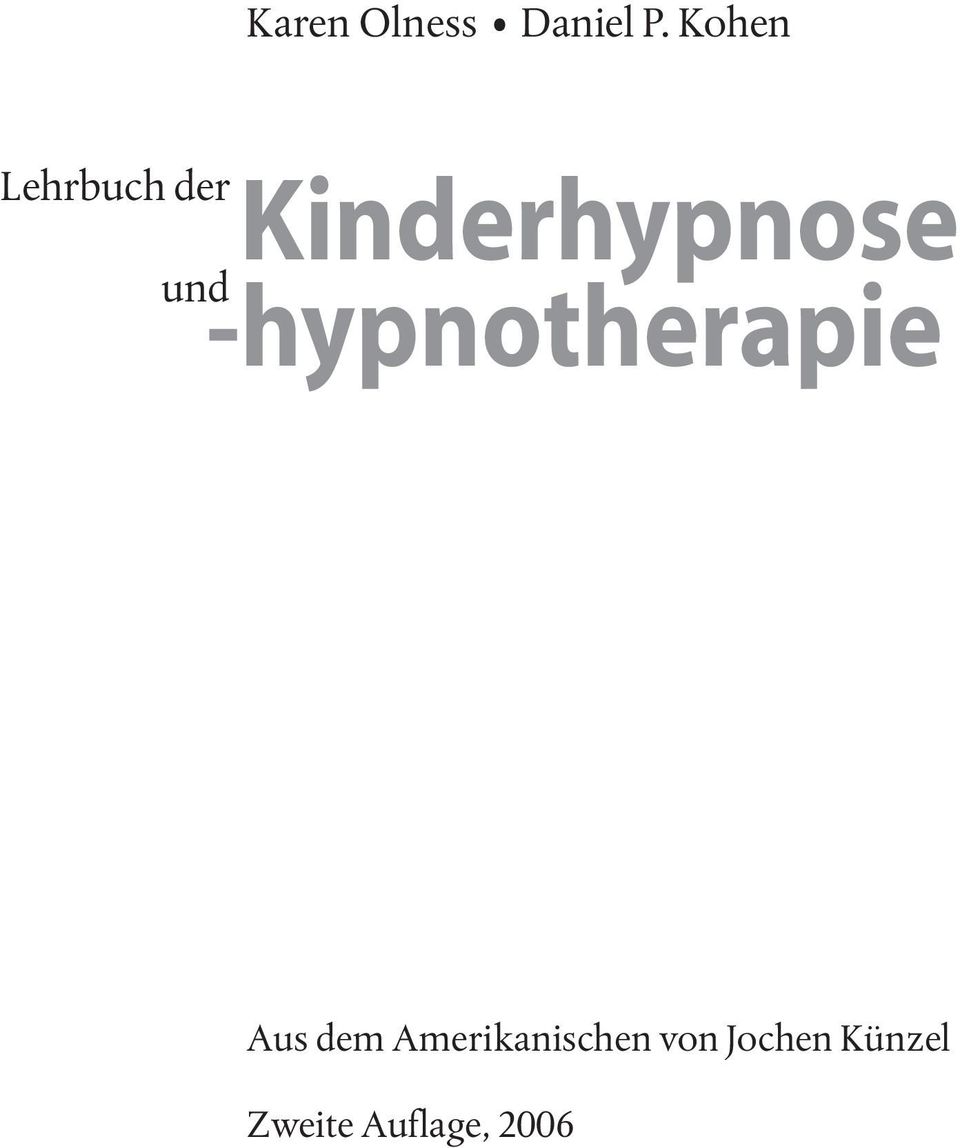 Kinderhypnose -hypnotherapie Aus