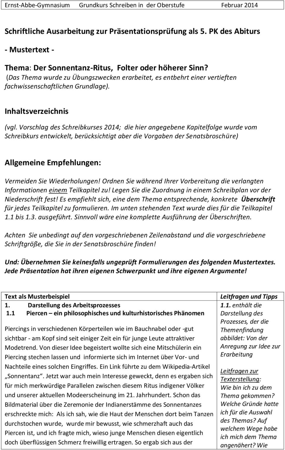 Schriftliche Ausarbeitung Zur Prasentationsprufung Als 5 Pk Des Abiturs Pdf Free Download