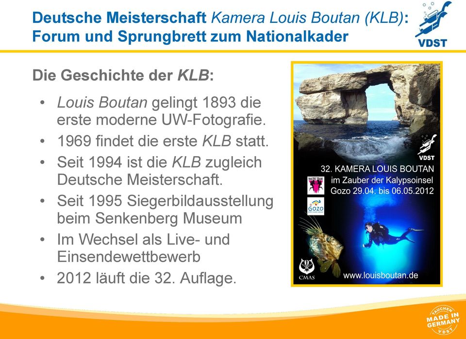 1969 findet die erste KLB statt. Seit 1994 ist die KLB zugleich Deutsche Meisterschaft.
