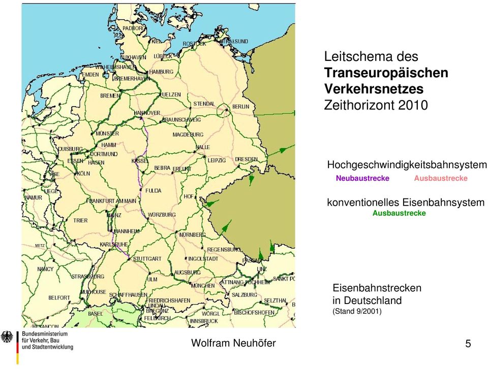 Neubaustrecke Ausbaustrecke konventionelles Eisenbahnsystem