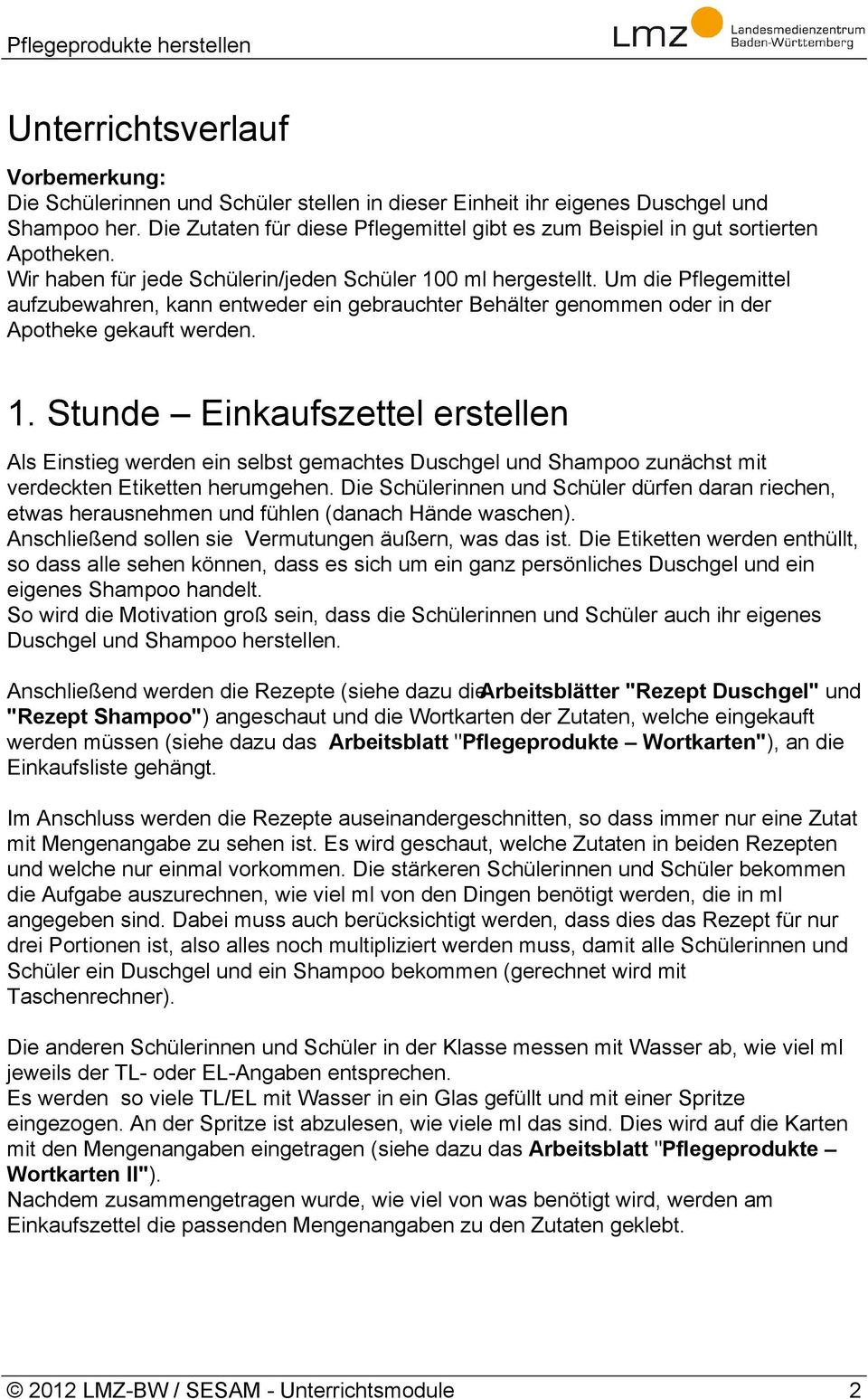 Um die Pflegemittel aufzubewahren, kann entweder ein gebrauchter Behälter genommen oder in der Apotheke gekauft werden. 1.