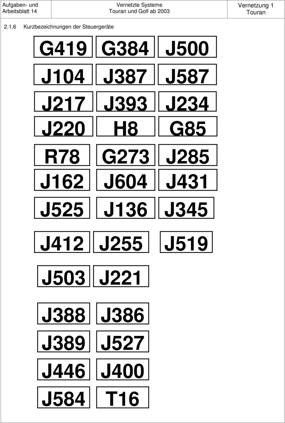 R78 J162 J525 J412 J503 J388 J389 J446 J584 G384
