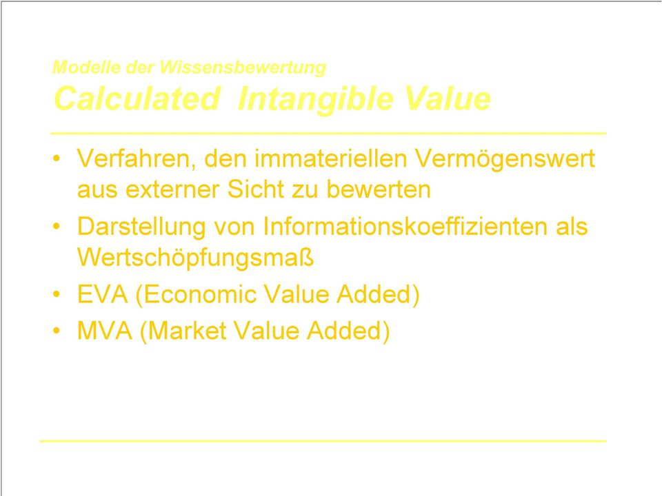 zu bewerten Darstellung von Informationskoeffizienten als