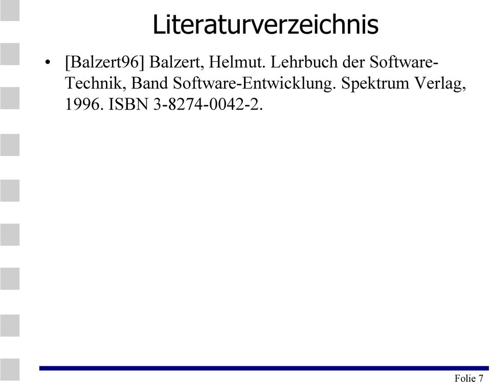 Lehrbuch der Software- Technik, Band