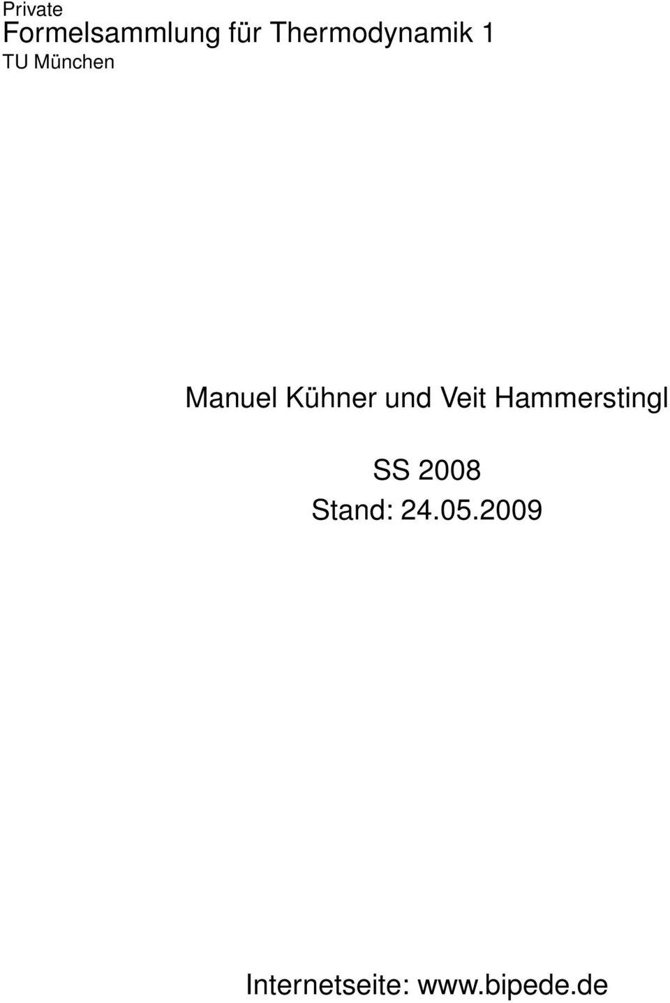 Veit Hammerstingl SS 2008 Stand: