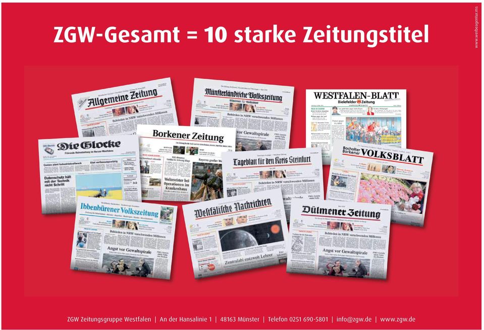 ms ZGW Zeitungsgruppe Westfalen An der