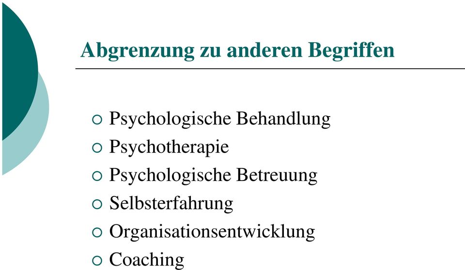 Psychotherapie Psychologische
