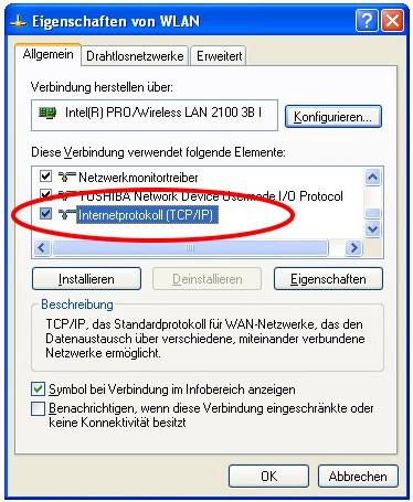 3.) Vorbereitung: Netzwerkeinstellungen am PC Navigieren Sie über Start -> Systemsteuerung zu den Netzwerverbindungen.