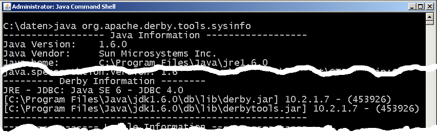 Arbeiten mit Derby Umgebungsvariablen JAVA_HOME= Pfad zur Java-Installation DERBY_INSTALL=%JAVA_HOME%\db CLASSPATH + %DERBY_INSTALL%\lib\derby.