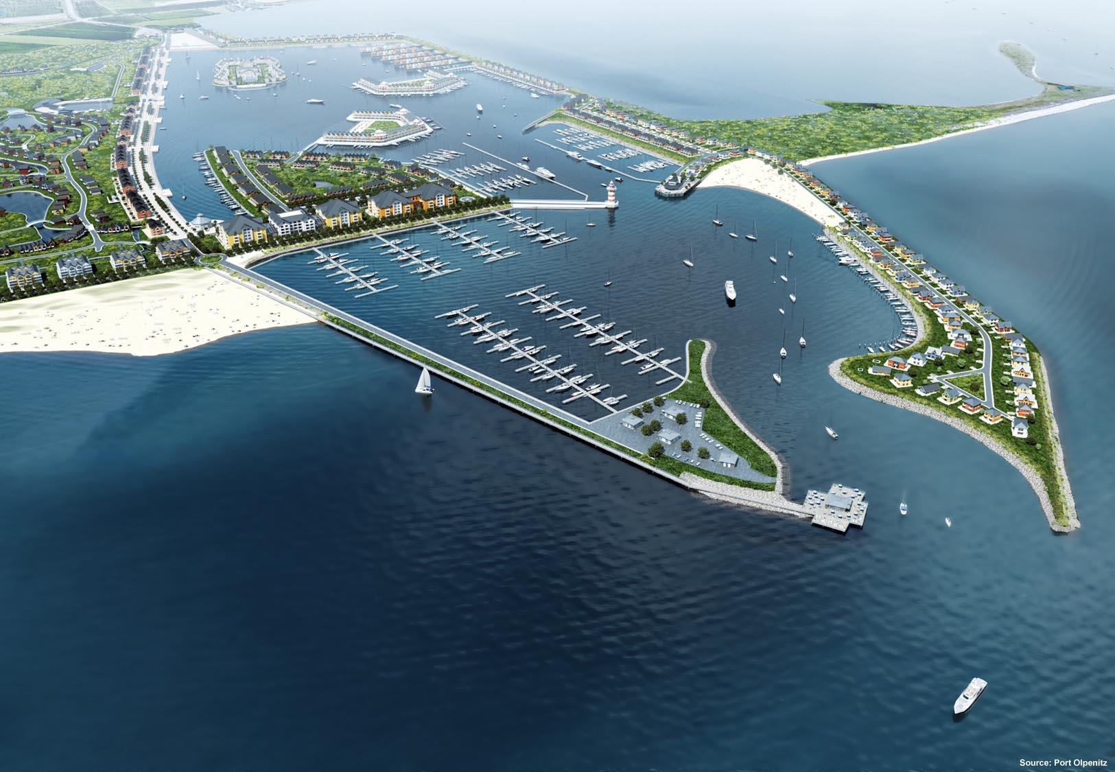 Konzeptanimation, basierend auf dem aktuellen Planstand Yachthafen Port
