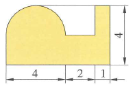 A A 1 Seitenlänge: 8 cm U farbig = 8cm + U klein + 1cm + 1 4 Ugroß + 1cm = 10cm + π 1cm + 1 π 3cm = 17,9 cm 4 6) A farbig = A Quadrat 1 4 AKreis = a - 1 π (rkreis) = a - 1 π (1 a) = a - 1 π 1 4 a = a