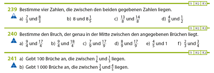 VERTIEFEN: Brüche vergleichen