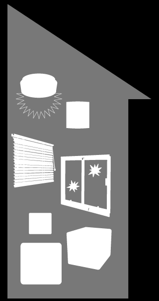 Erweiterung: Sicherheit durch Haustechnik Komponenten: Einbruchmeldung Türkontakte für Wohnungs-