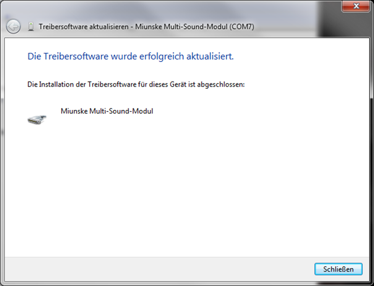 Windows 10 32/64 Bit Die Treiberinstallation startet nach der Bestätigung der Sicherheitsabfrage automatisch.
