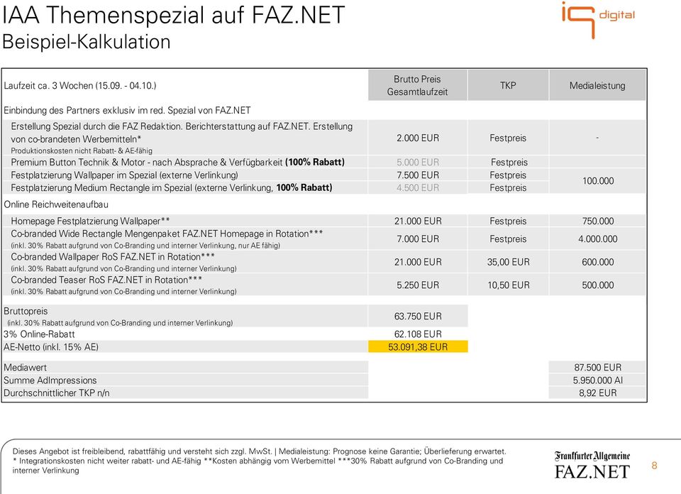 000 EUR Festpreis - Produktionskosten nicht Rabatt- & AE-fähig Premium Button Technik & Motor - nach Absprache & Verfügbarkeit (100% Rabatt) 5.