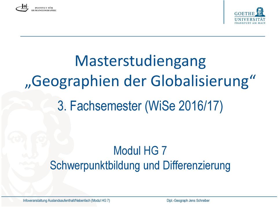 Fachsemester (WiSe 2016/17)