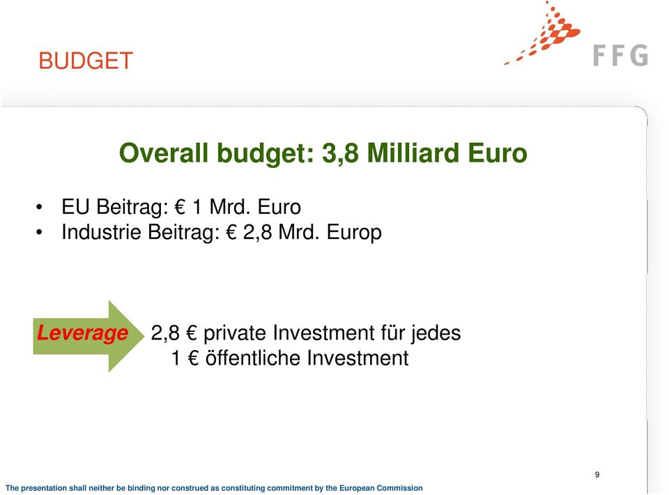 Euro Industrie Beitrag: 2,8 Mrd.