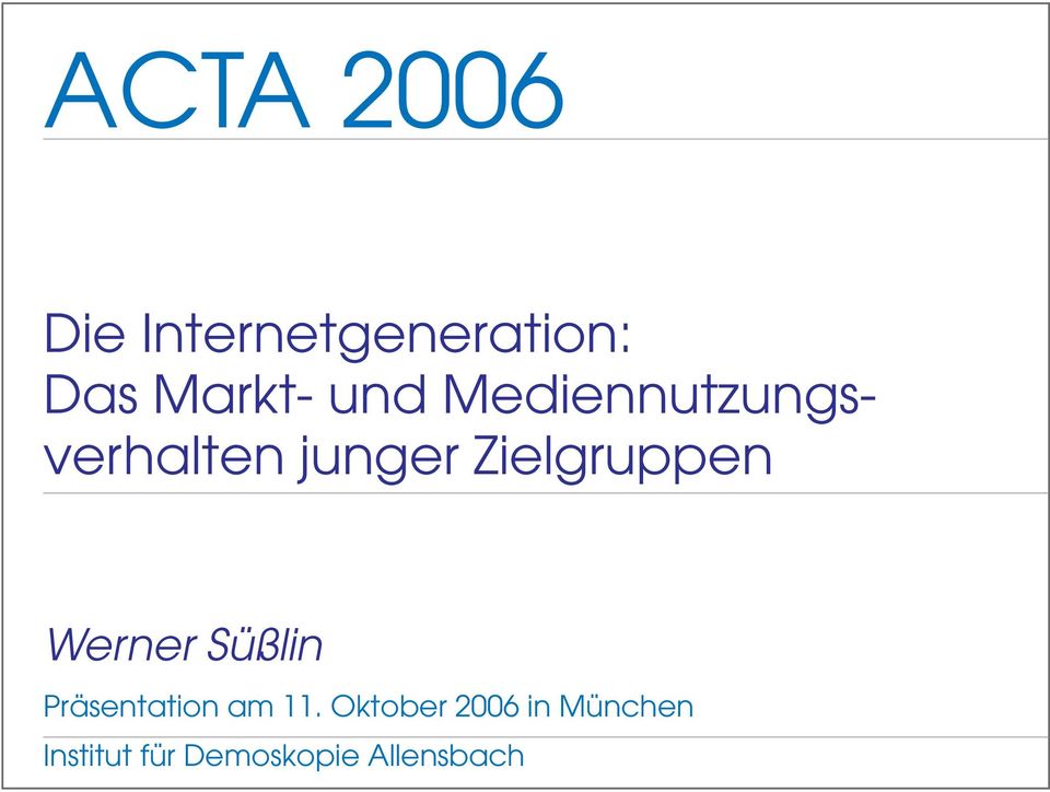 Werner Süßlin Präsentation am 11.
