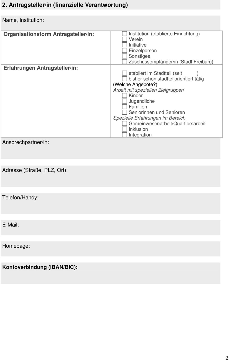 schon stadtteilorientiert tätig (Welche Angebote?