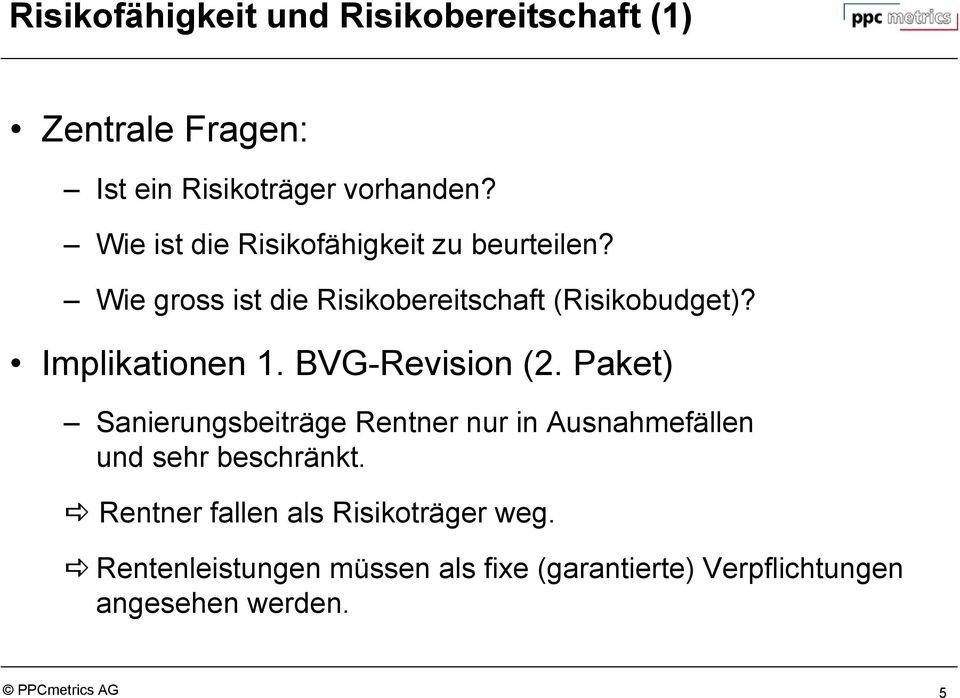 Implikationen 1. BVG-Revision (2.