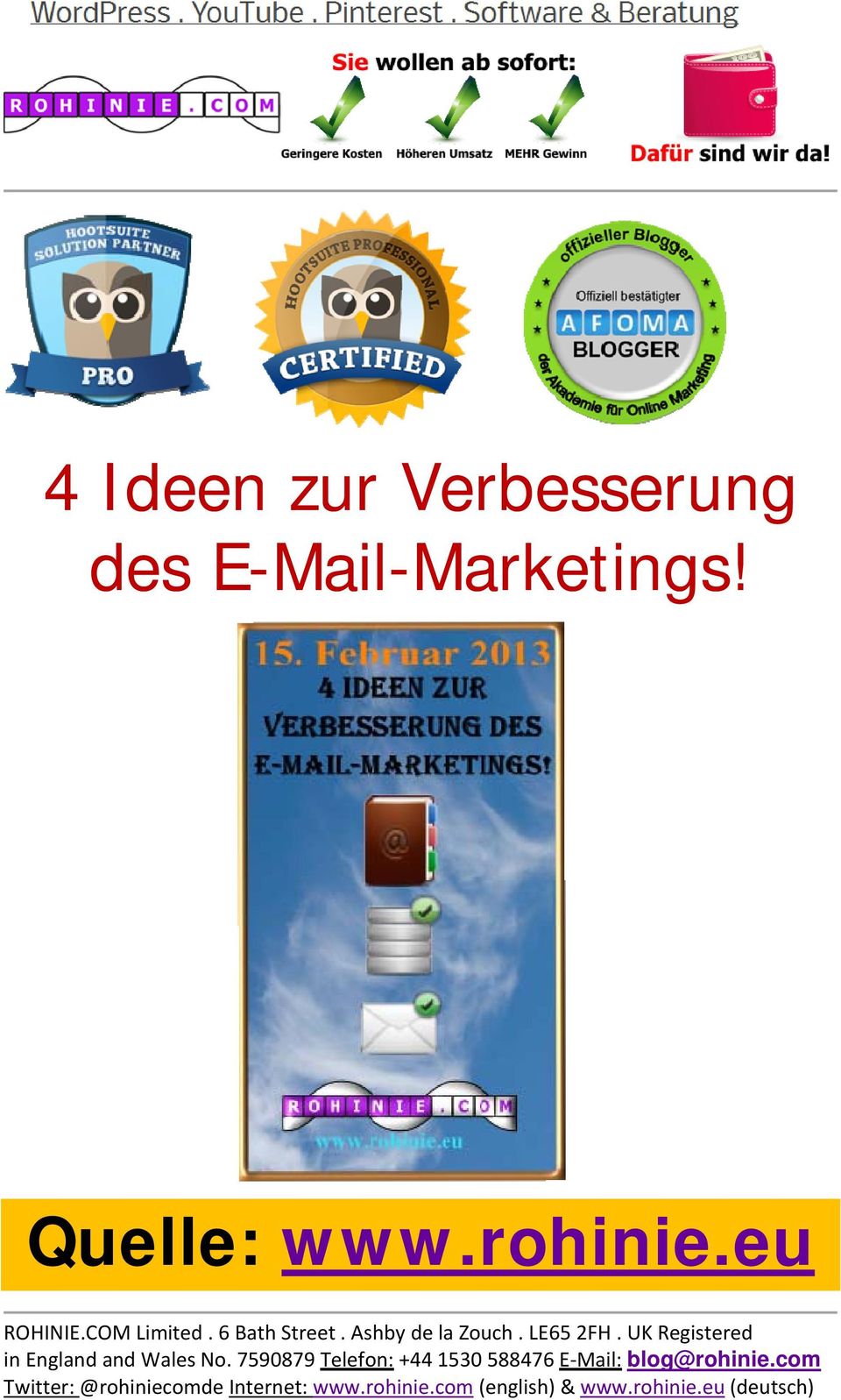 E-Mail-Marketings!