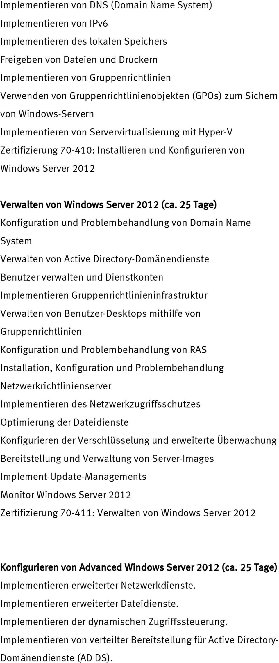 Verwalten von Windows Server 2012 (ca.