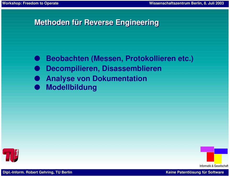 etc.) Decompilieren,