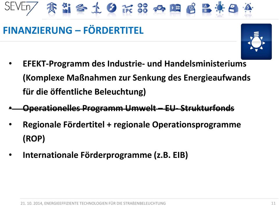 EU- Strukturfonds Regionale Fördertitel+ regionale Operationsprogramme (ROP) Internationale