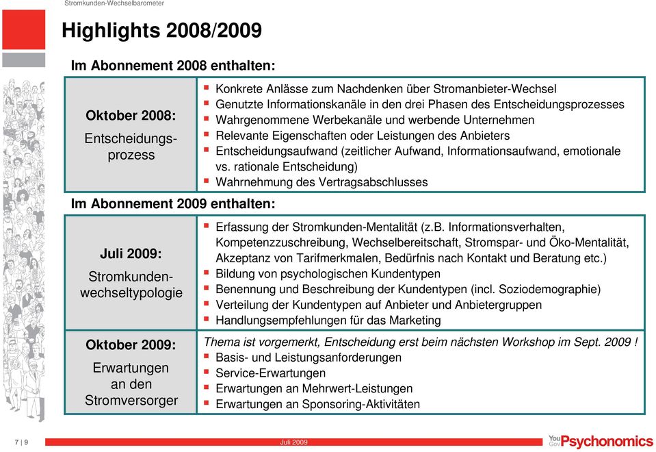 Informationsaufwand, emotionale vs.