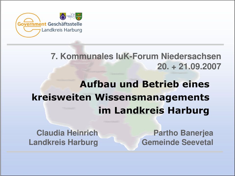 Wissensmanagements im Landkreis Harburg Claudia