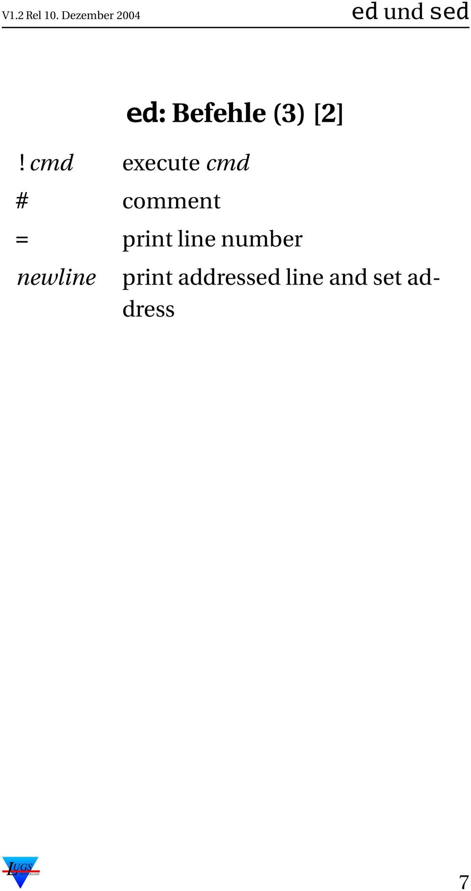 print line number newline