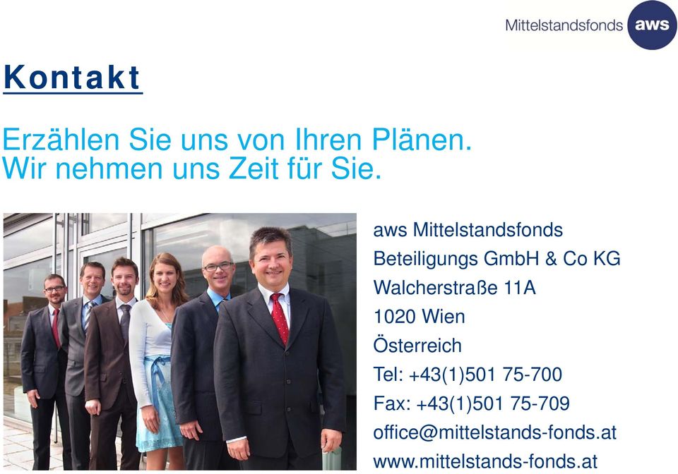 aws Mittelstandsfonds Beteiligungs GmbH & Co KG Walcherstraße