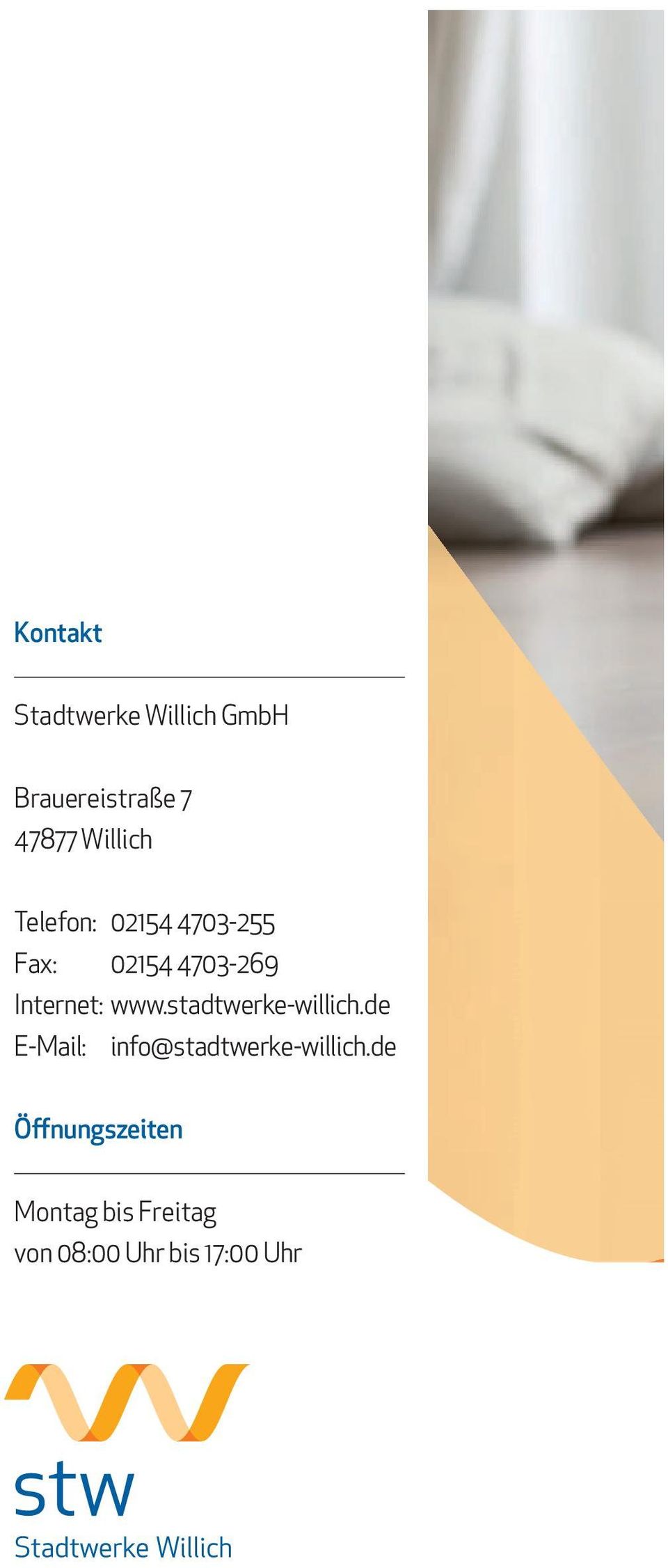 Internet: www.stadtwerke-willich.