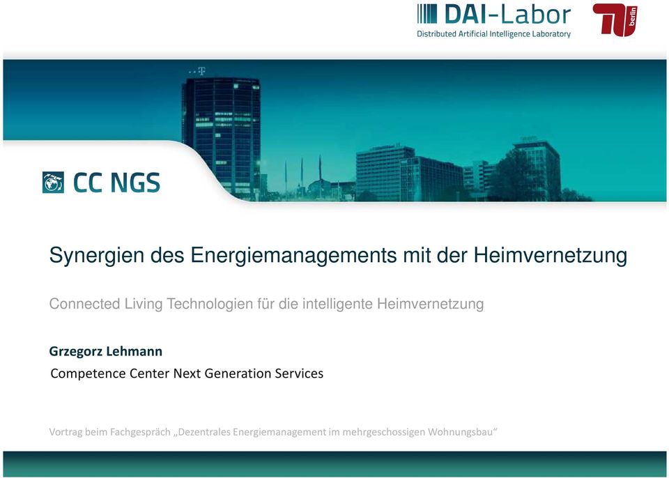 Lehmann Competence Center Next Generation Services Vortrag beim