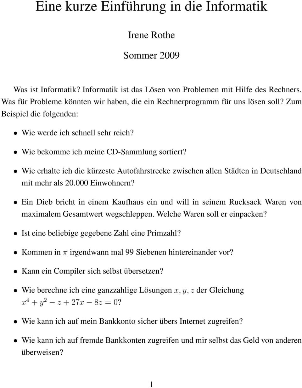 Wie erhalte ich die kürzeste Autofahrstrecke zwischen allen Städten in Deutschland mit mehr als 20.000 Einwohnern?