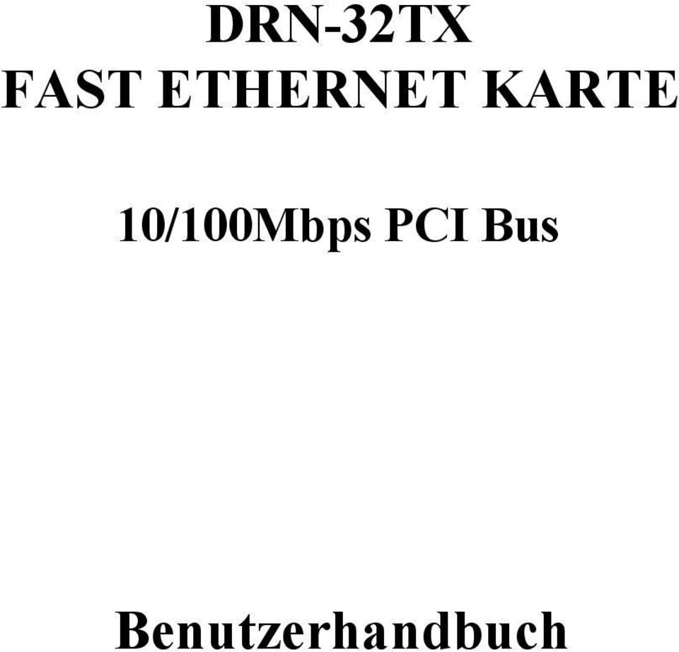 10/100Mbps PCI