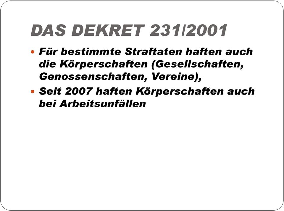 (Gesellschaften, Genossenschaften, Vereine),