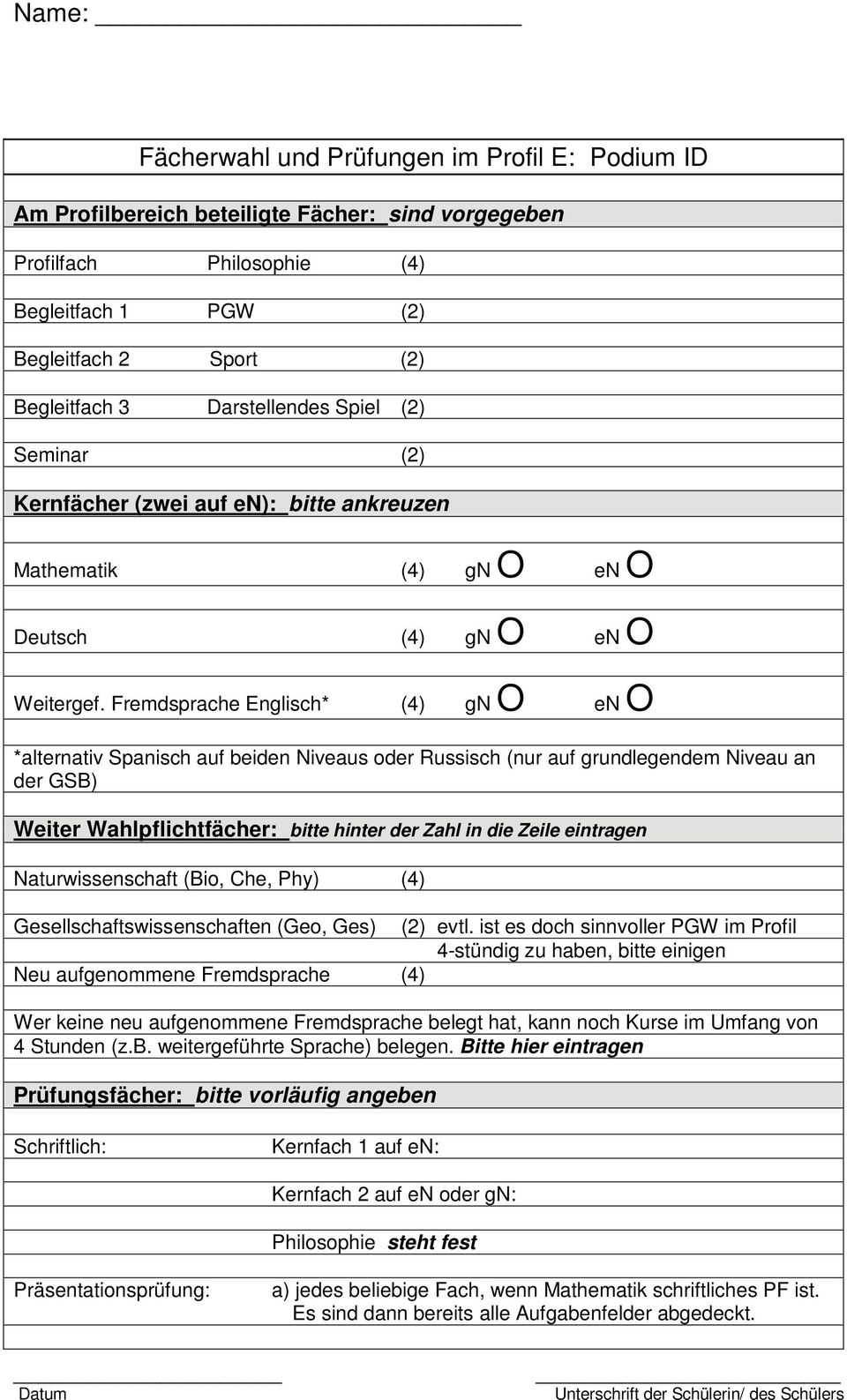 Gesellschaftswissenschaften (Geo, Ges) (2) evtl.