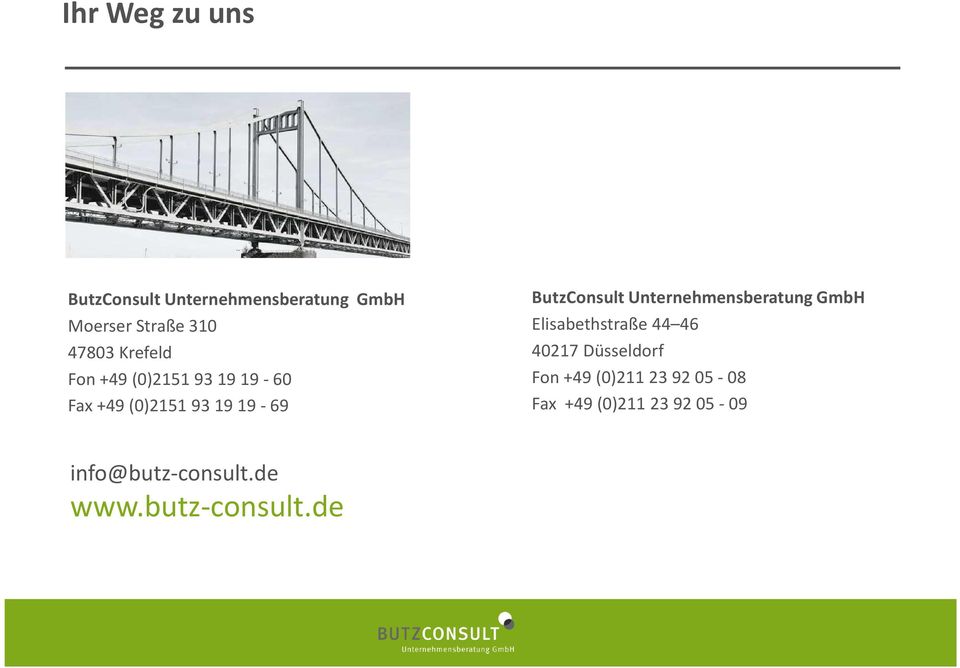 Unternehmensberatung GmbH Elisabethstraße 44 46 40217 Düsseldorf Fon +49