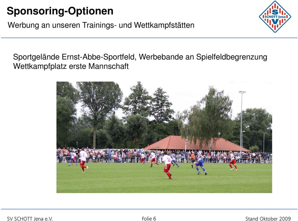 Ernst-Abbe-Sportfeld, Werbebande an