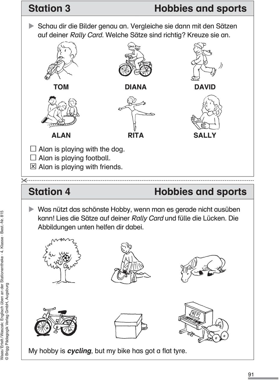 Unterrichtsmaterialien Baby Holzschlag Hobbys Spaß Sport 