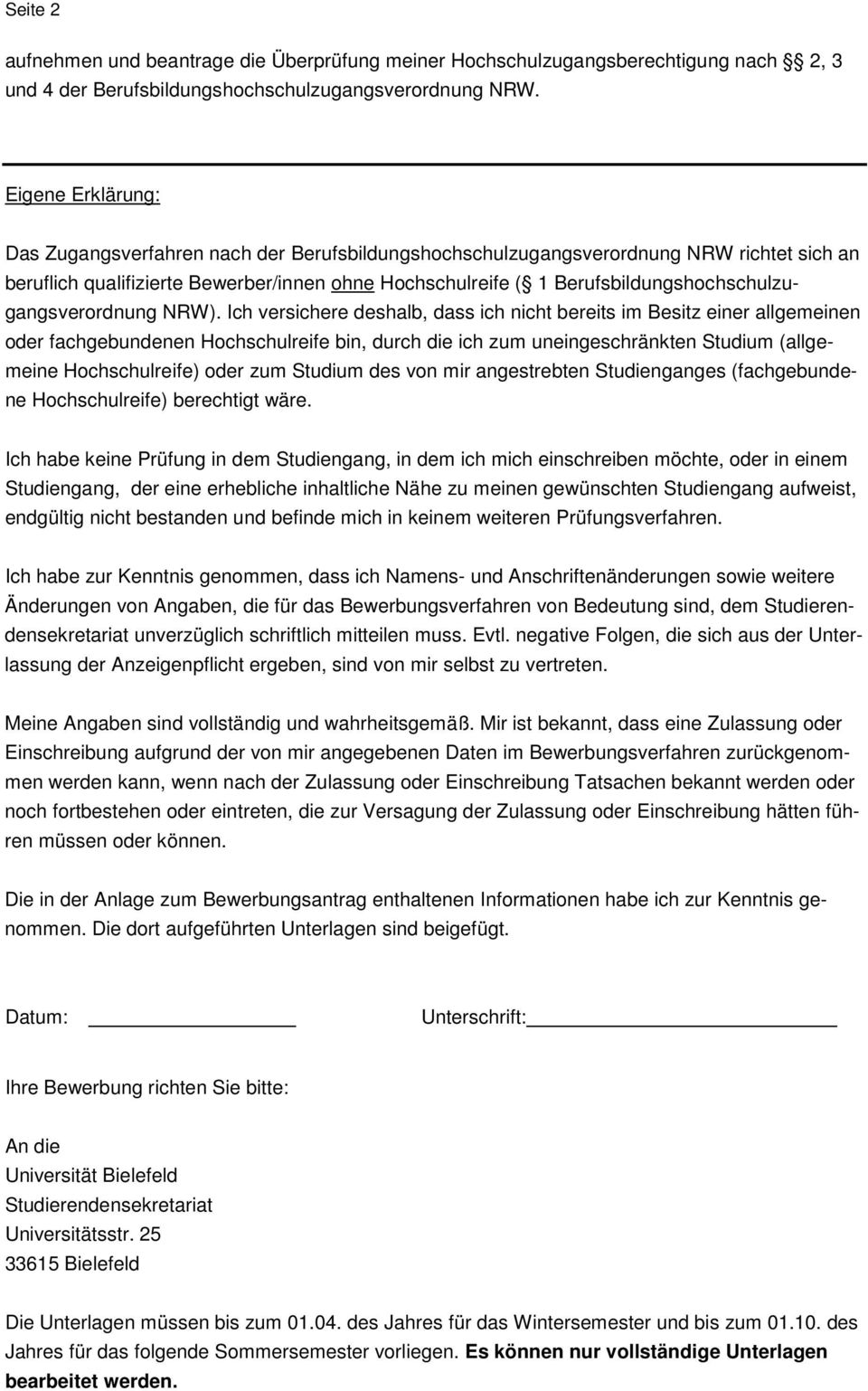 Berufsbildungshochschulzugangsverordnung NRW).