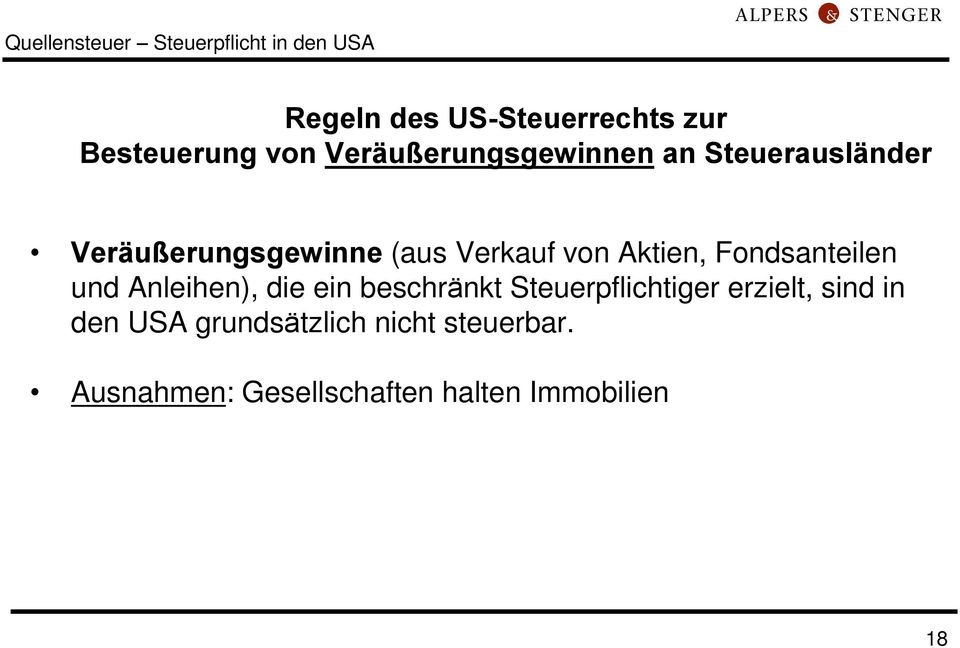 Aktien, Fondsanteilen und Anleihen), die ein beschränkt Steuerpflichtiger erzielt,