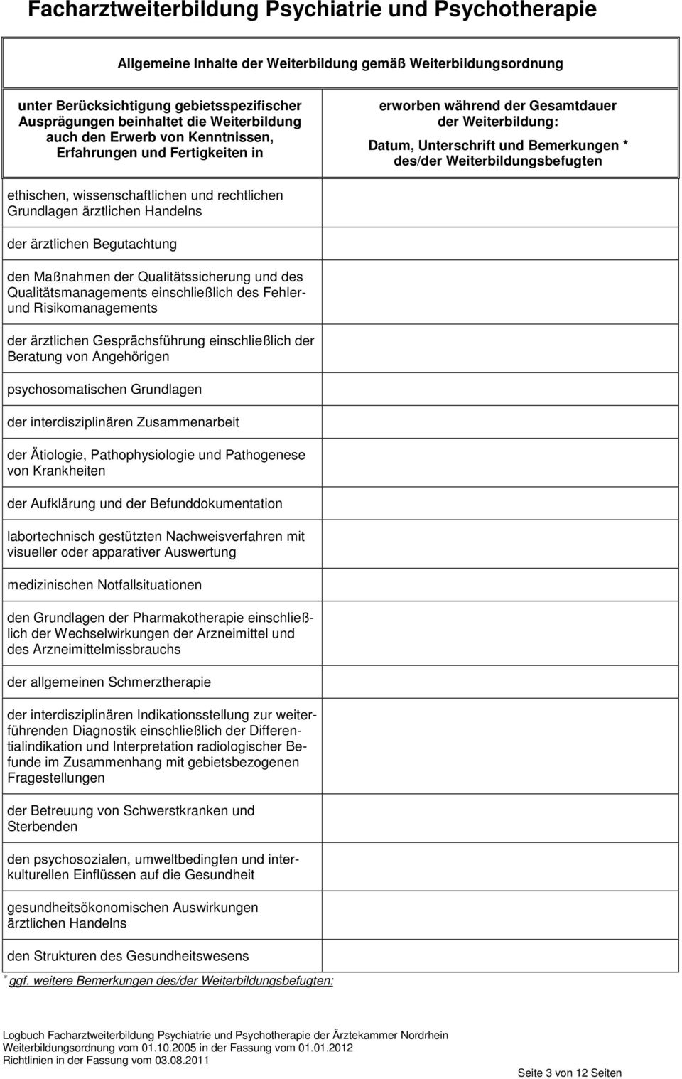 Qualitätssicherung und des Qualitätsmanagements einschließlich des Fehlerund Risikomanagements der ärztlichen Gesprächsführung einschließlich der Beratung von Angehörigen psychosomatischen Grundlagen