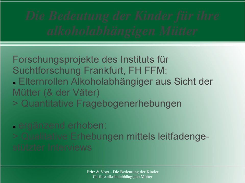 der Väter) > Quantitative Fragebogenerhebungen ergänzend